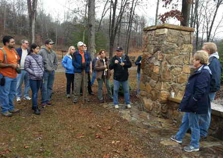 New Year's Walk at the Elmore Holly Garden